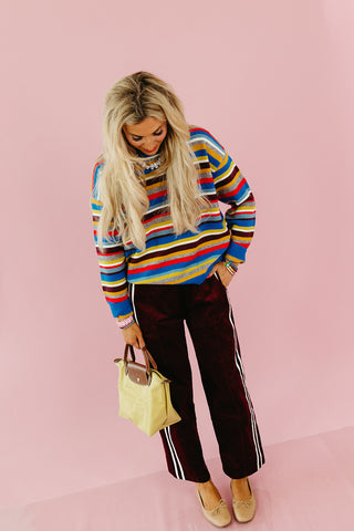 Dane Multi Color Stripe Sweater