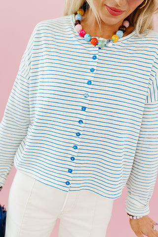 Frankie Slub Stripe Cardigan