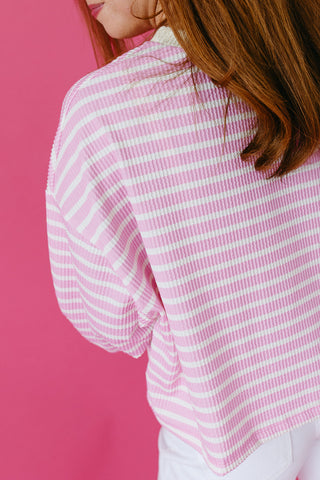 Kara Textured Stripe Top