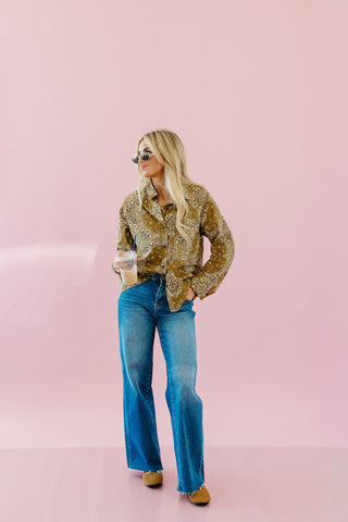 Angie Bandana Button Up Shirt