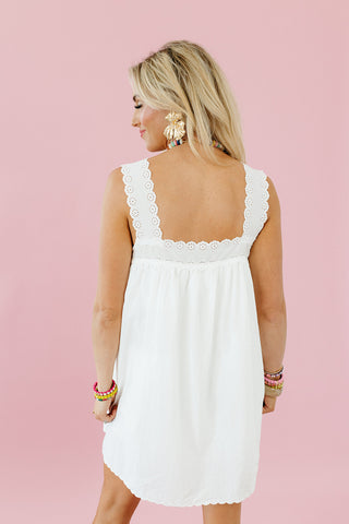 Oakley Mini Dress in Ivory
