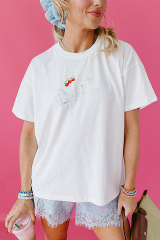 Farmers Market Embroidered Tee