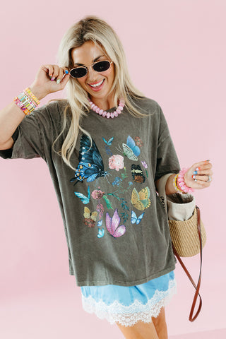 Bella Butterfly Oversized Graphic Tee