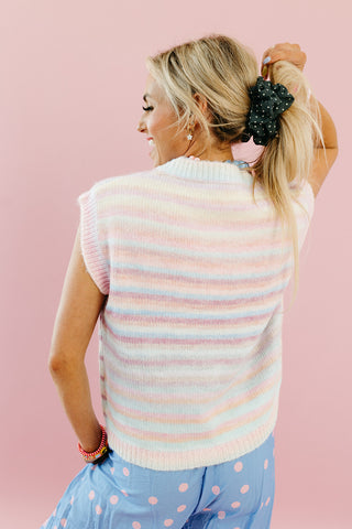 Bowen Sweater Vest in Pastel