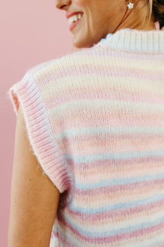 Bowen Sweater Vest in Pastel