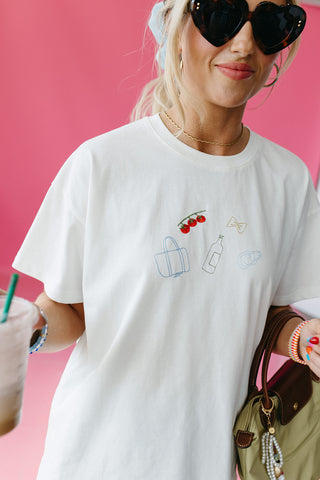 Farmers Market Embroidered Tee