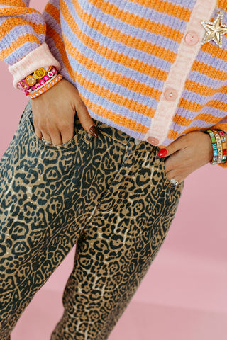 Levi Leopard Barrel Pants
