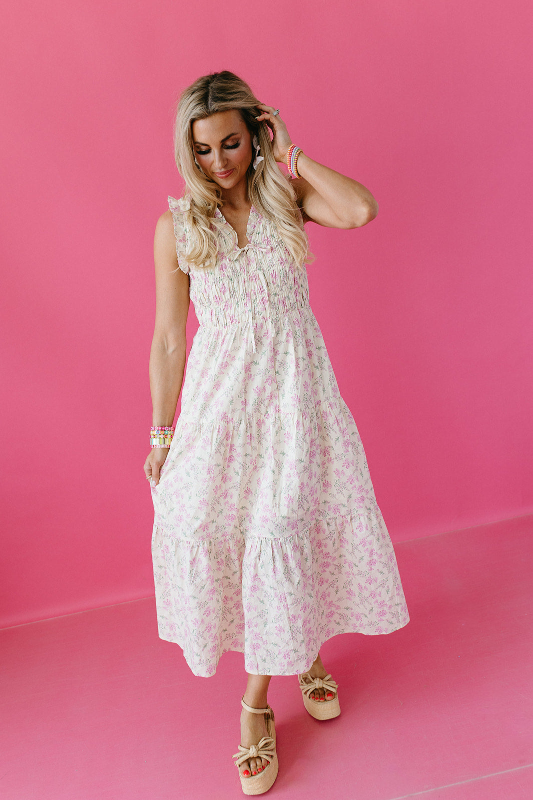 brinley midi dress Brinley Midi Dress in Light Pink