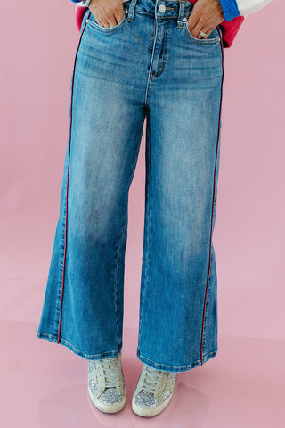 Linzi Side Piping Crop Jeans
