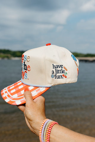 These are the Days Gingham Trucker Hat