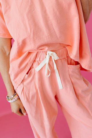 Joan Pant Set in Coral
