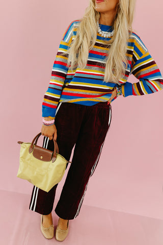 Dane Multi Color Stripe Sweater