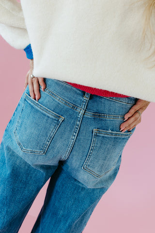Linzi Side Piping Crop Jeans