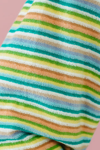 Sammie Multi Colored Pullover in Teal/Lime