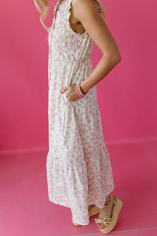 Brinley Floral Smocked Midi Dress