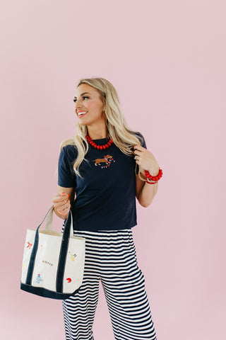 USA Embroidered Pup Tee