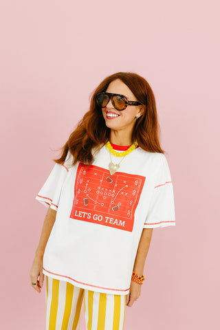 Play Book Tee in Red