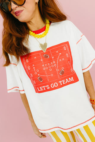 Play Book Tee in Red