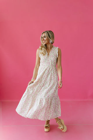 Brinley Floral Smocked Midi Dress