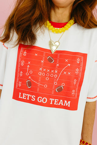 Play Book Tee in Red