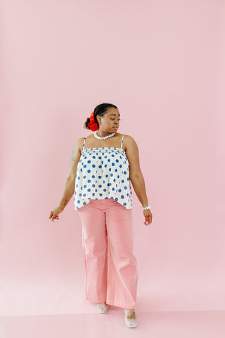 Manon Stripe Pants in Red/White