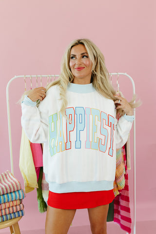 Happiest Stripe Reversible Mock Neck