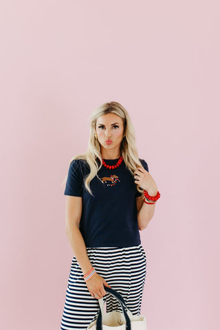 USA Embroidered Pup Tee