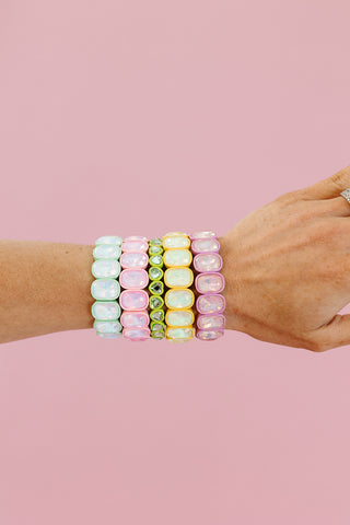 Candy Gem Oval Bracelet in Mint