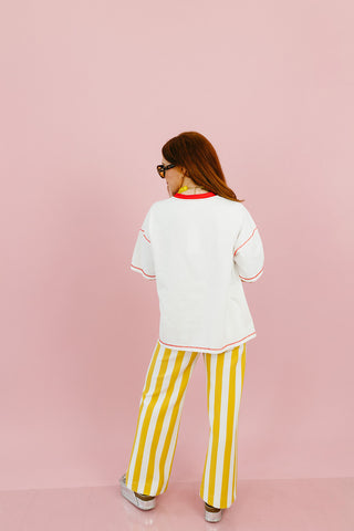 Play Book Tee in Red