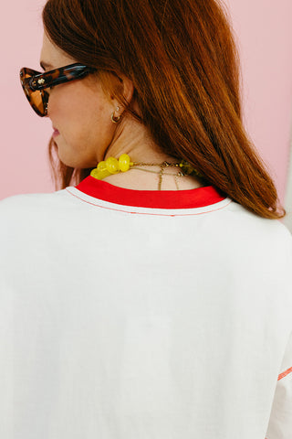 Play Book Tee in Red