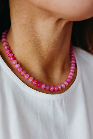 Candy Beads Necklace - Pink