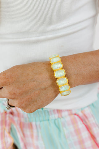 Candy Gem Oval Bracelet in Yellow