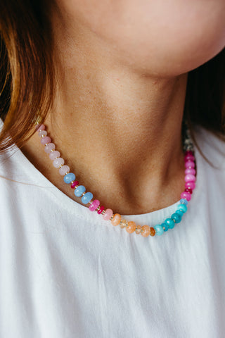 Happy Hues Gemstone Necklace