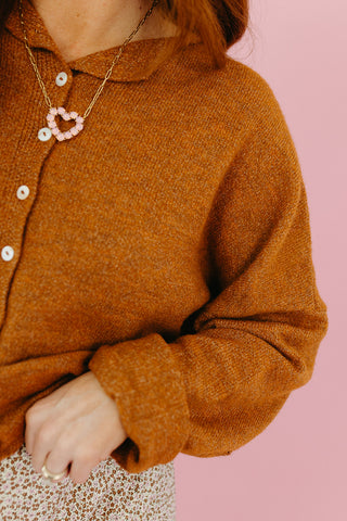 Piper Cardigan in Rust