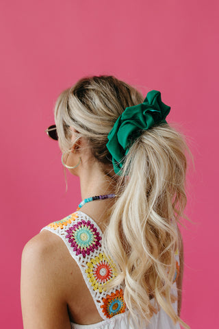 Oversized Scrunchie in Green