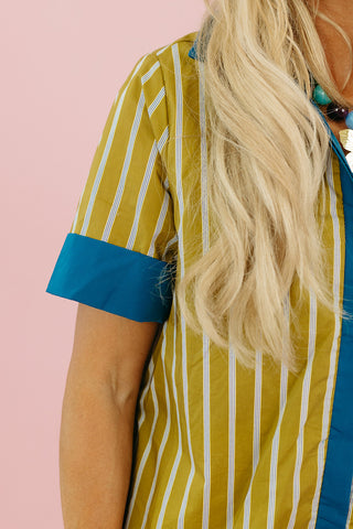 Martini Stripe Mini Dress