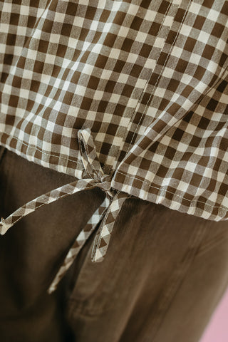 Holly Gingham Drawstring Blouse
