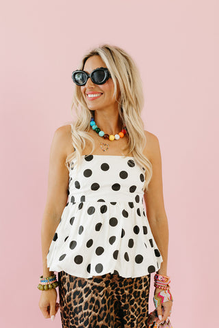 Wylie Polka Dot Cami Top