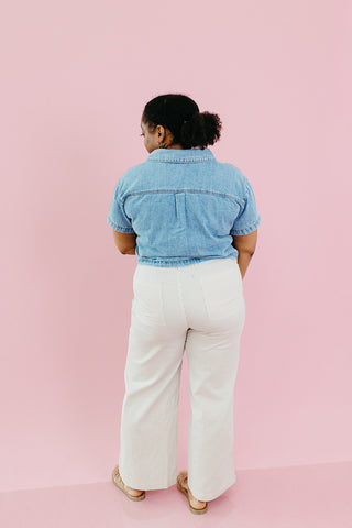Kinsley Denim Button Up Top