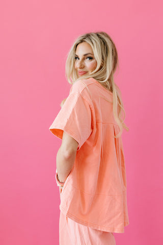 Joan Pant Set in Coral