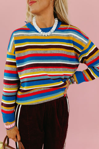 Dane Multi Color Stripe Sweater