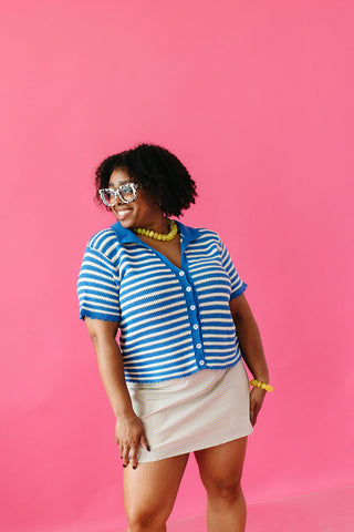 Coast Button Up Sweater Top