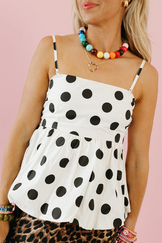 Wylie Polka Dot Cami Top