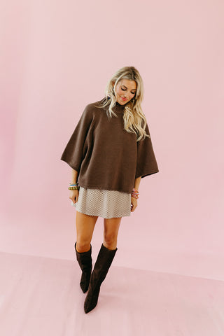 Lottie Plaid Skort in Cream/Choco