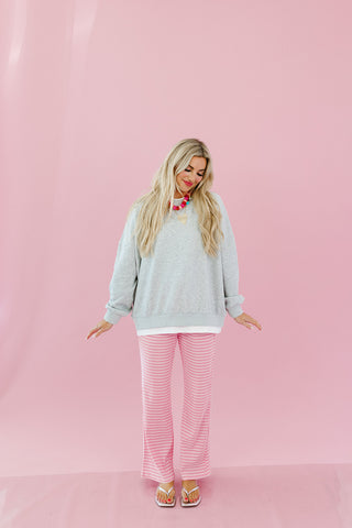 Marisol Layered Sweatshirt in Grey