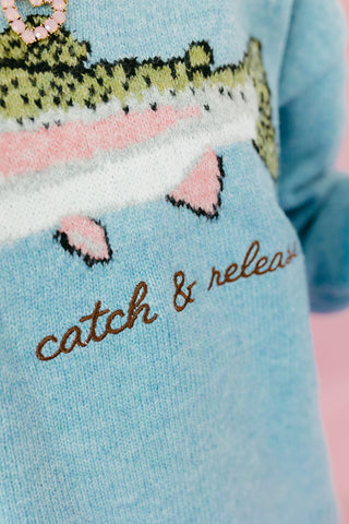 Catch & Release Embroidered Sweater