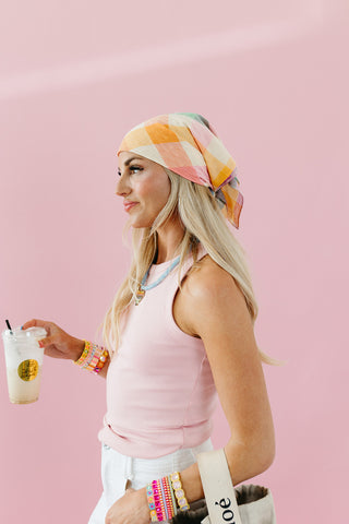 Layla Ribbed Tank Top in Pink