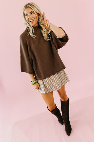 Lottie Plaid Skort in Cream/Choco
