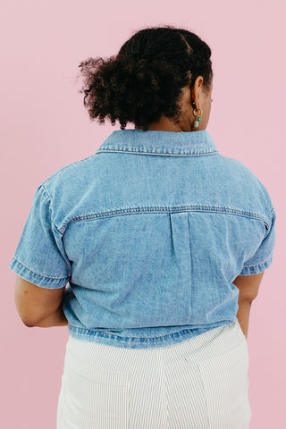 Kinsley Denim Button Up Top