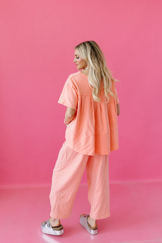 Joan Pant Set in Coral